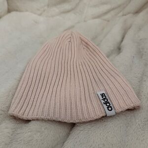 Adidas juniors Light Pink Ribbed Beanie